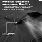 Ensemble de 4 housses de protection pour salon de jardin – Oxford 420D