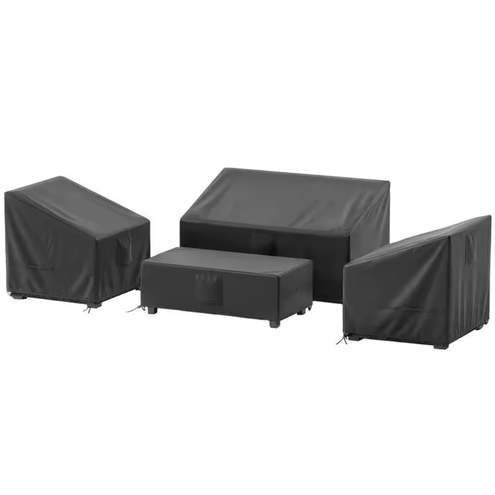 Ensemble de 4 housses de protection pour salon de jardin – Oxford 420D