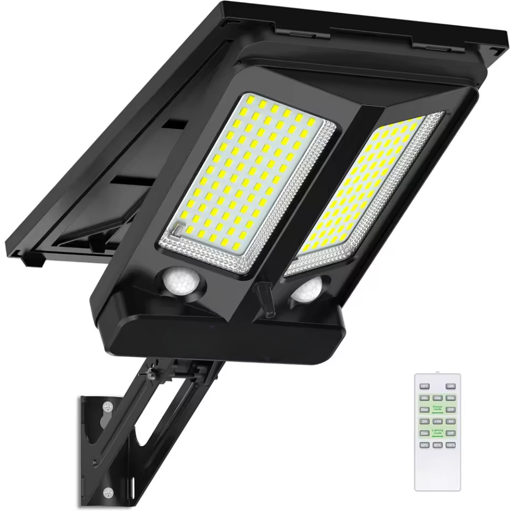 Lampe Solaire Extérieure 12500mAh avec Détecteur de Mouvement