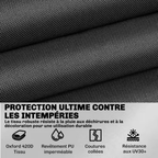 Ensemble de 4 housses de protection pour salon de jardin – Oxford 420D