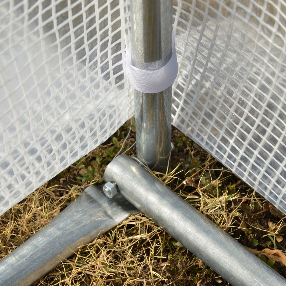 Serre tunnel 18 m² de jardin en acier galvanisé – 6 × 3 × 2 m